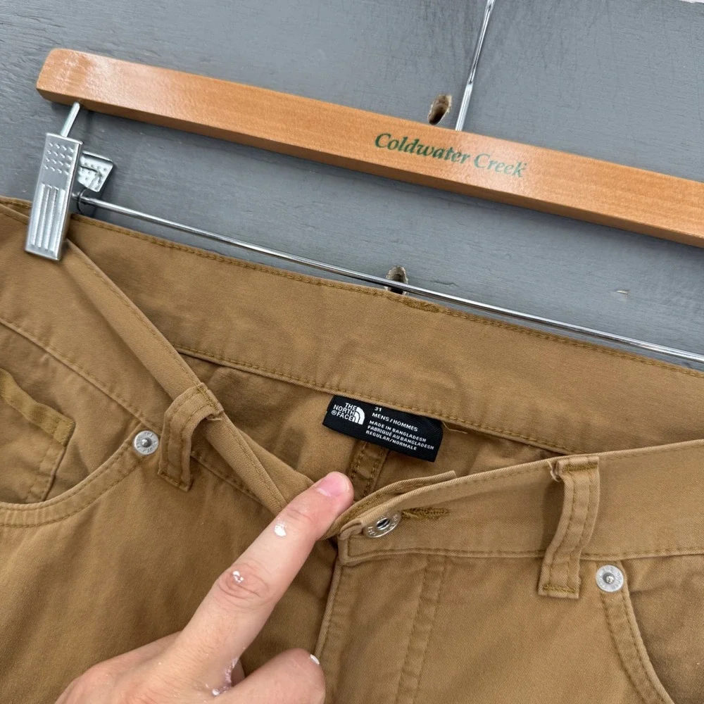 The North Face Lightweight Pants Tan Brown Straight Leg Outdoor Hiking 31 x 29
